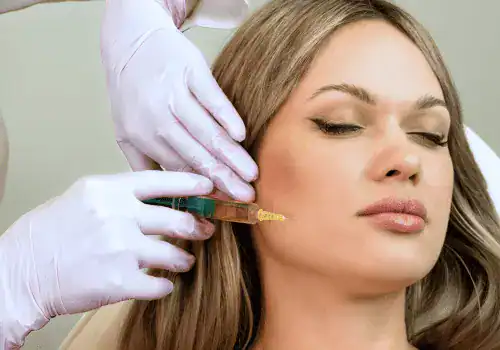 PRP skin rejuvenation injection treatment using natural growth factors